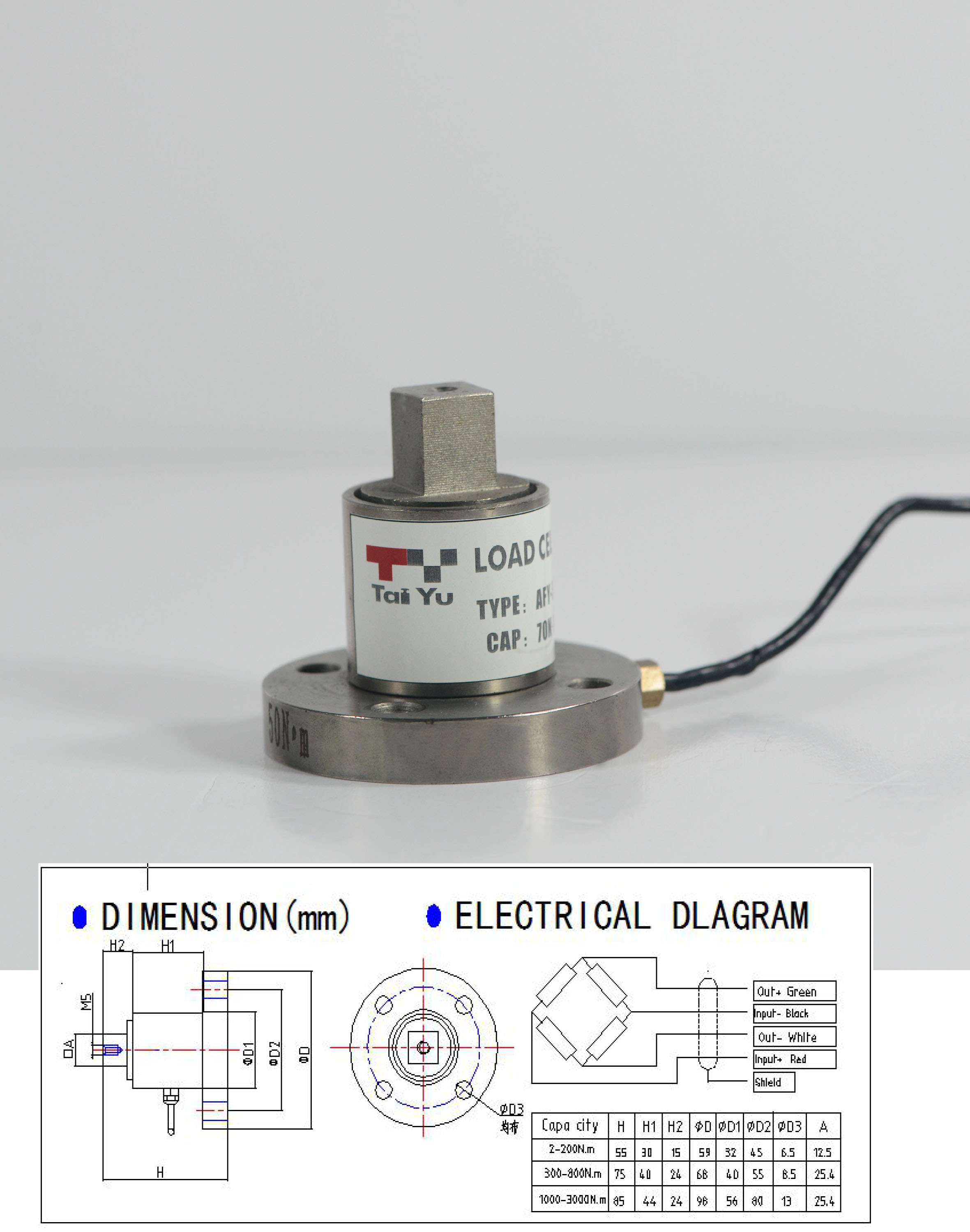 Two-dimensional force load cell