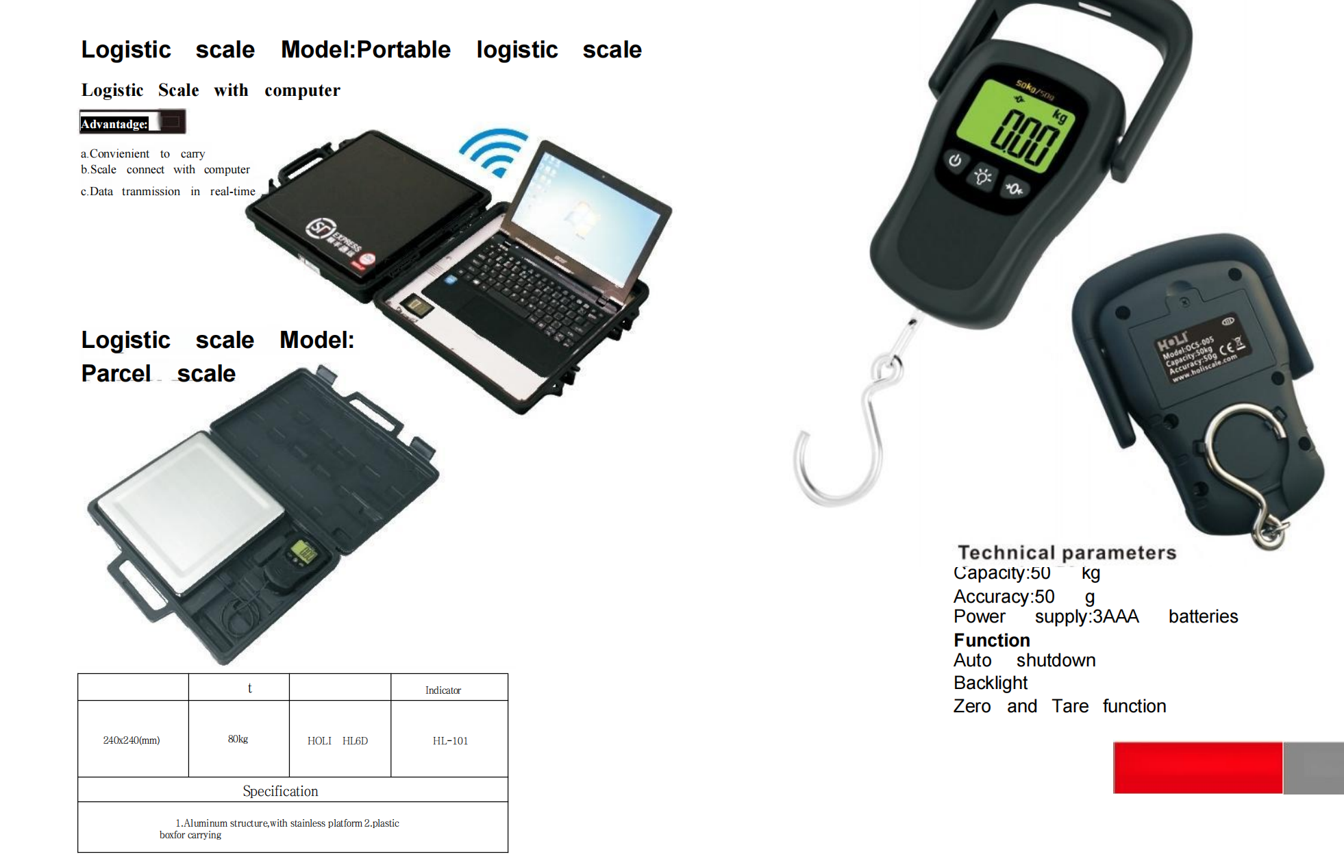 Logistic scale