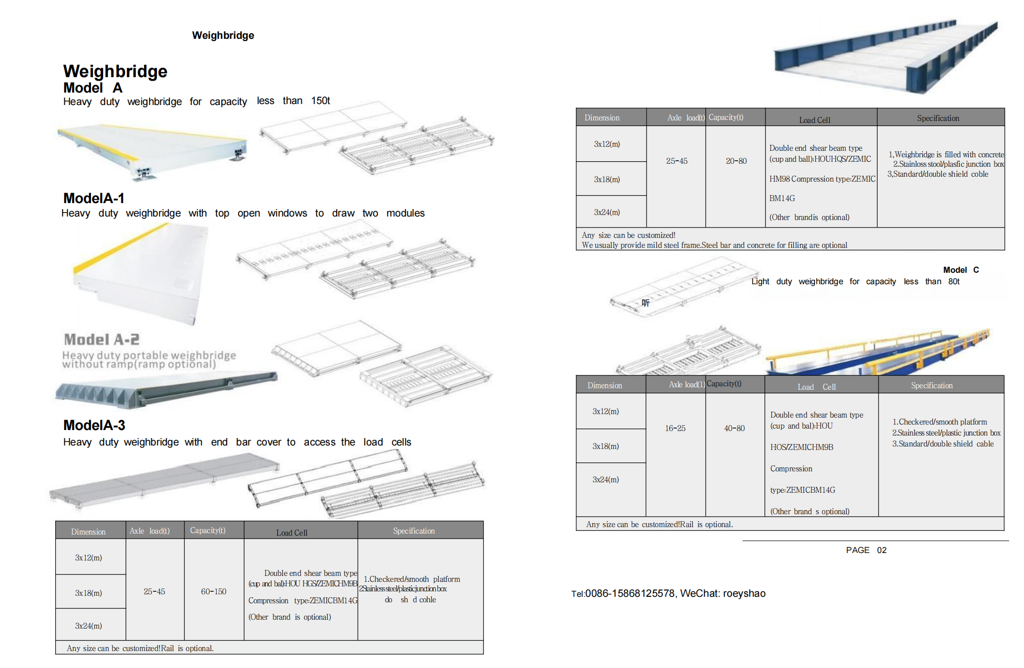 weighing bridge/truck scale